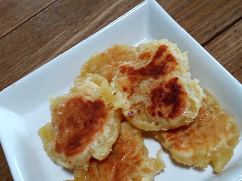 残った焼き芋とコーヒー用粉末クリームで甘芋